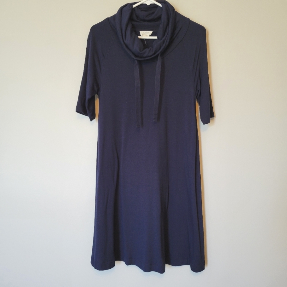 Lou & Grey Signaturesoft Mock Neck Swing Dress | S